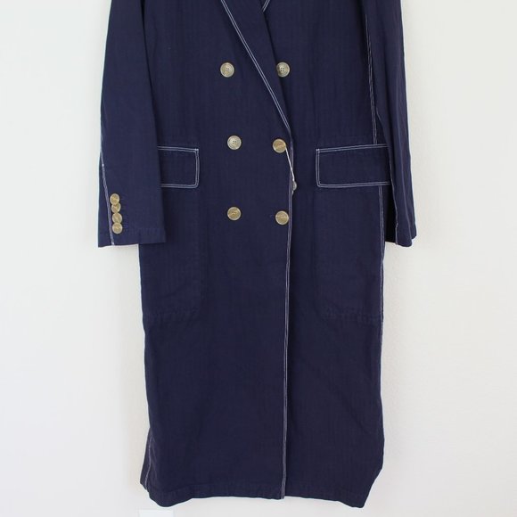 NWT Burberry Topstitched Double-breasted Coat - Picture 10 of 16